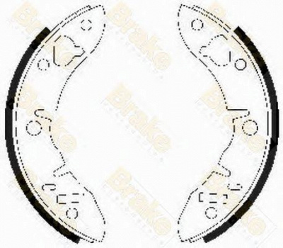 BRAKE ENGINEERING sh2034 -  Комплект тормозных колодок
